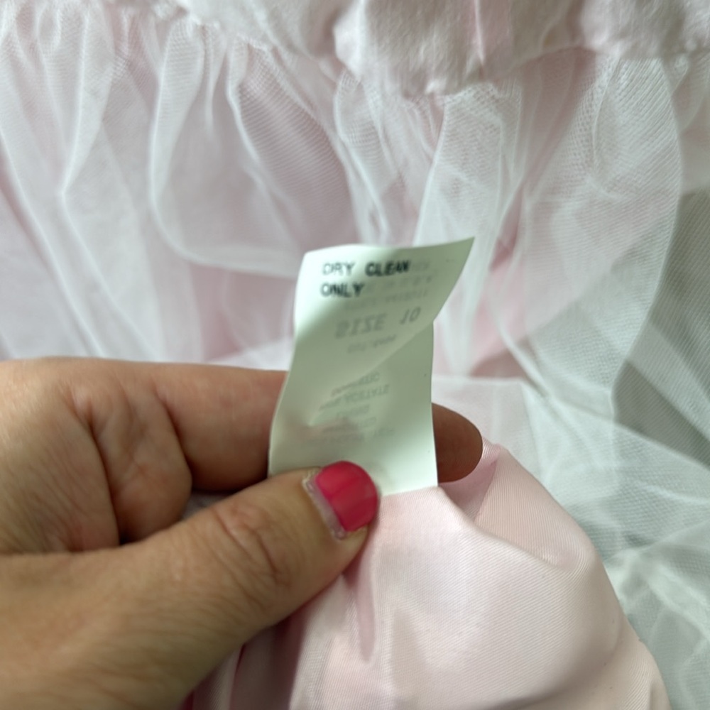ABS by Allan Schwartz Iridescent Pink Evening Ball Gown Size 10 NWT Vintage Y2K - Picture 14 of 14